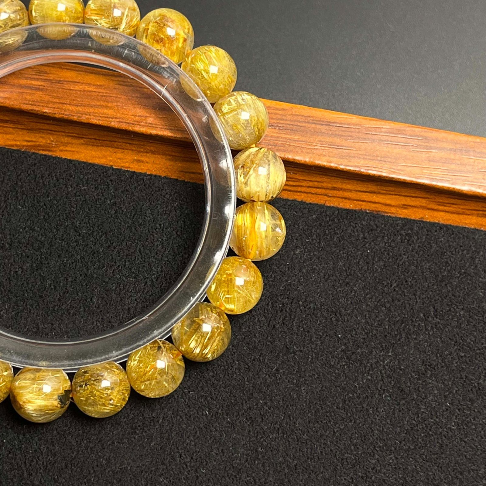 高級 EU製 ☆極!極満針ルチルクォーツ☆ブレスレット 人気