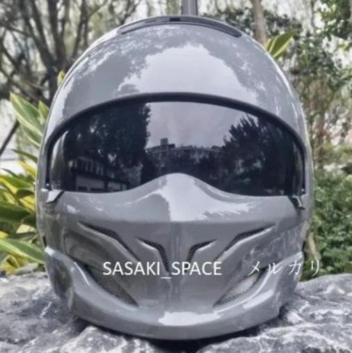 バイク フルフェイスヘルメット ジェットヘルメット レンズ2枚 M