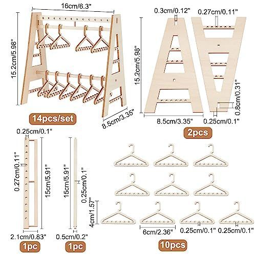PH PandaHall ピアスホルダー 116穴 ピアス収納ラック ミニハンガー