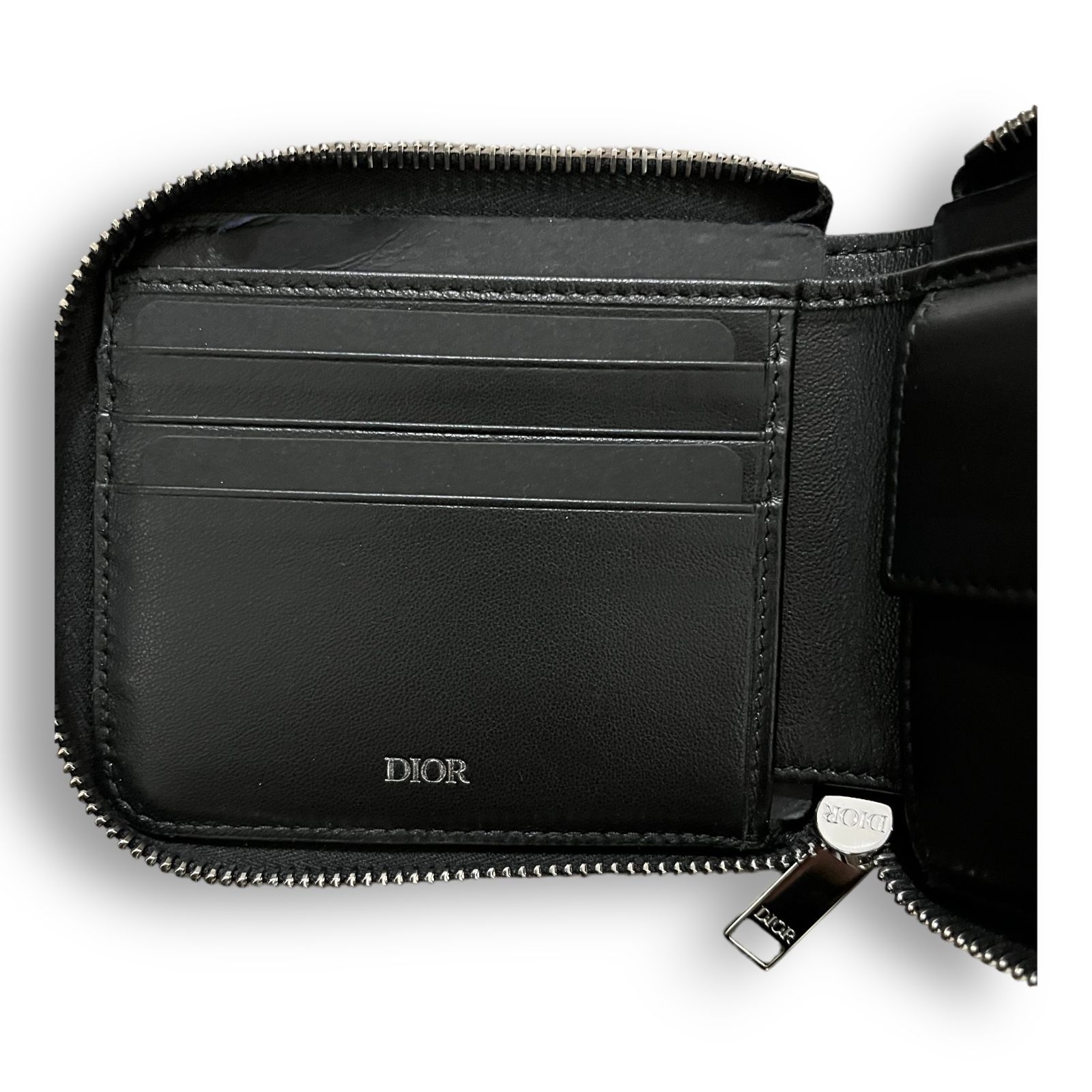 BUHI「DIOR」二つ折りジップウォレット 新品 DIOR 二つ折り ジップ ウォレット 折り畳み財布