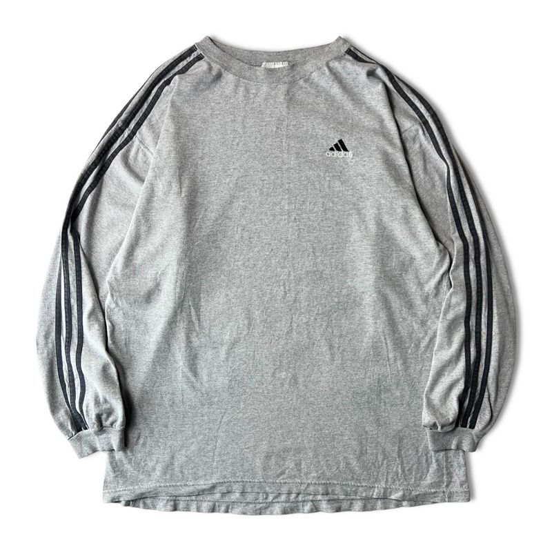 adidas ロンT グレー 長袖 - Tシャツ