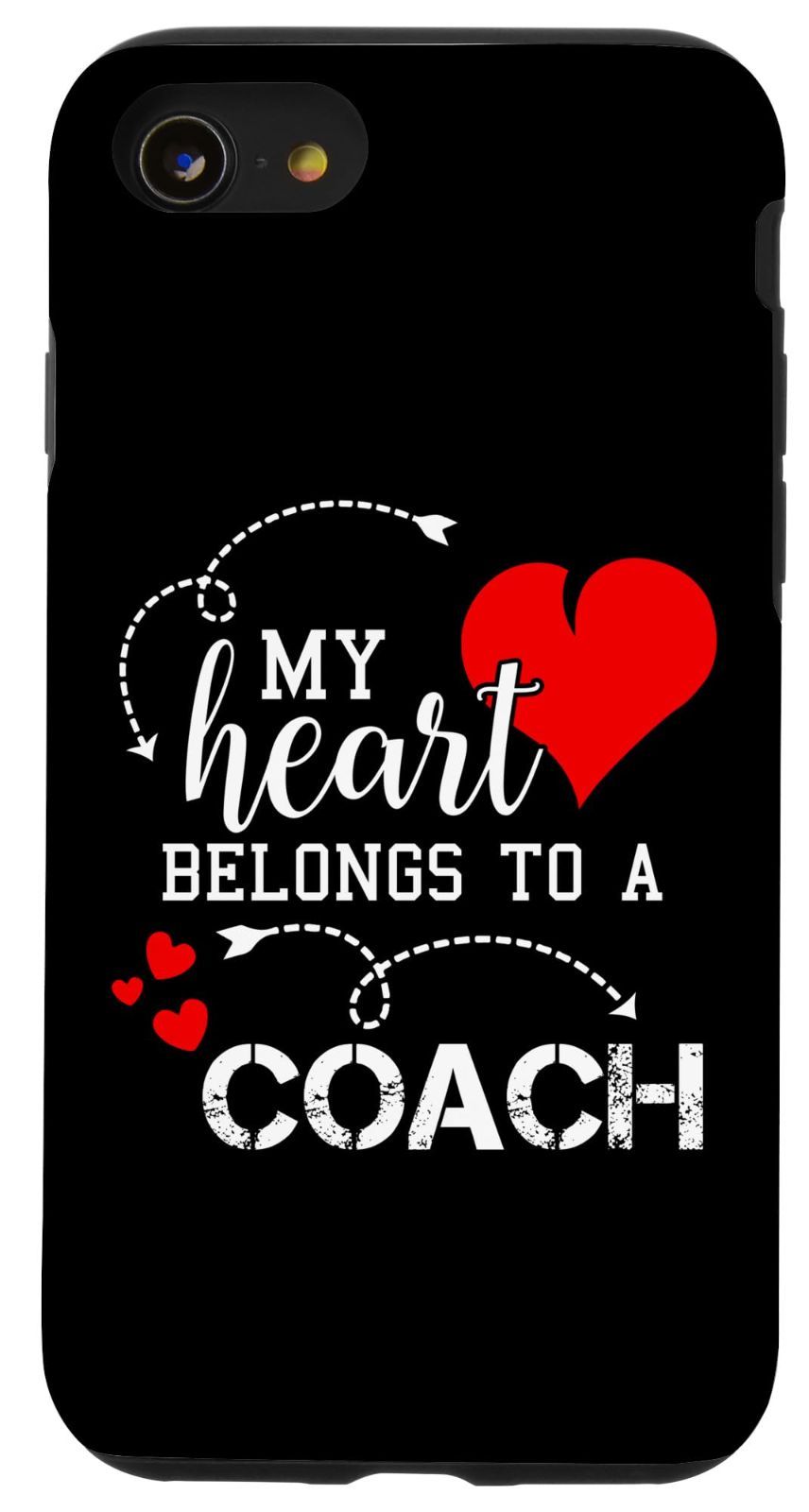 【在庫処分】iPhone SE (2020) / 7 / 8 My Heart Belongs To A Coach Funny Coaching スマホケース