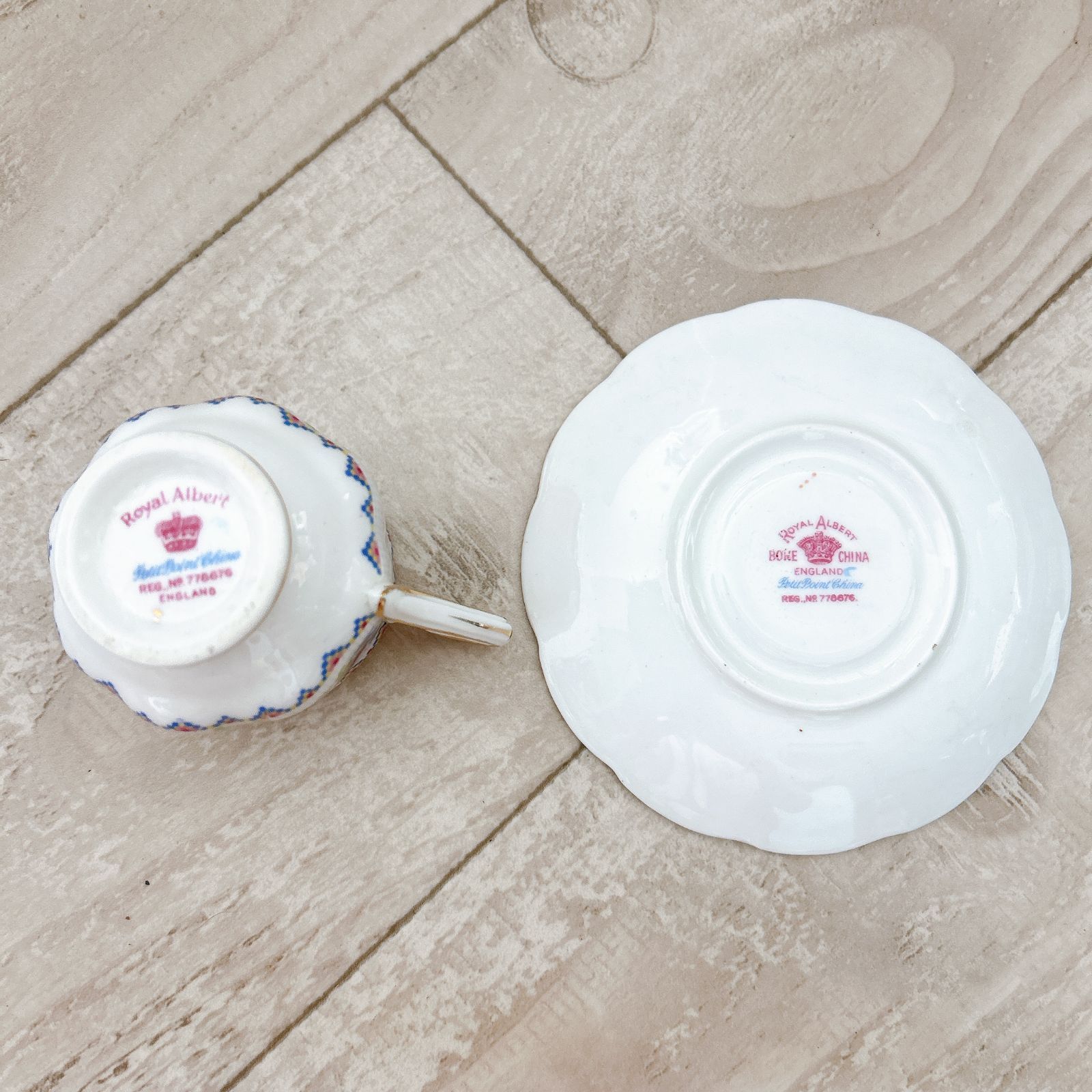 廃盤品】ROYAL ALBERT ロイヤルアルバート プチポワン カップ