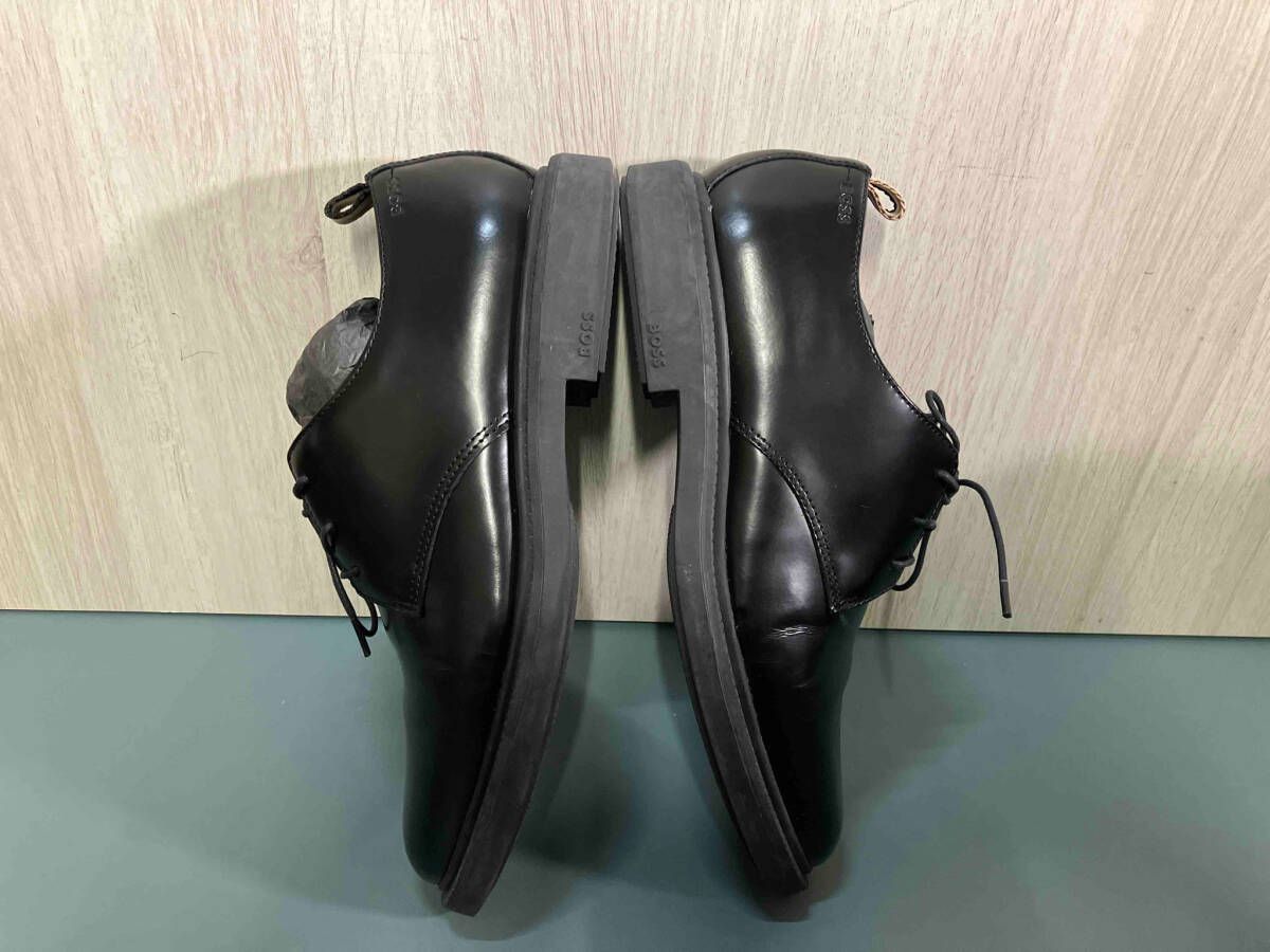 HUGO BOSS|ヒューゴボス|Larry|プレーントゥー|ショートブーツ|ドレスシューズ|ブラック|39|24cm