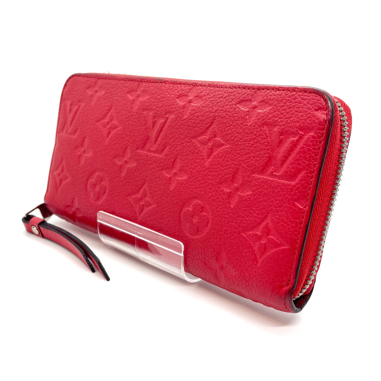 LOUIS VUITTON ルイヴィトン モノグラムアンプラント 赤 ジッピー