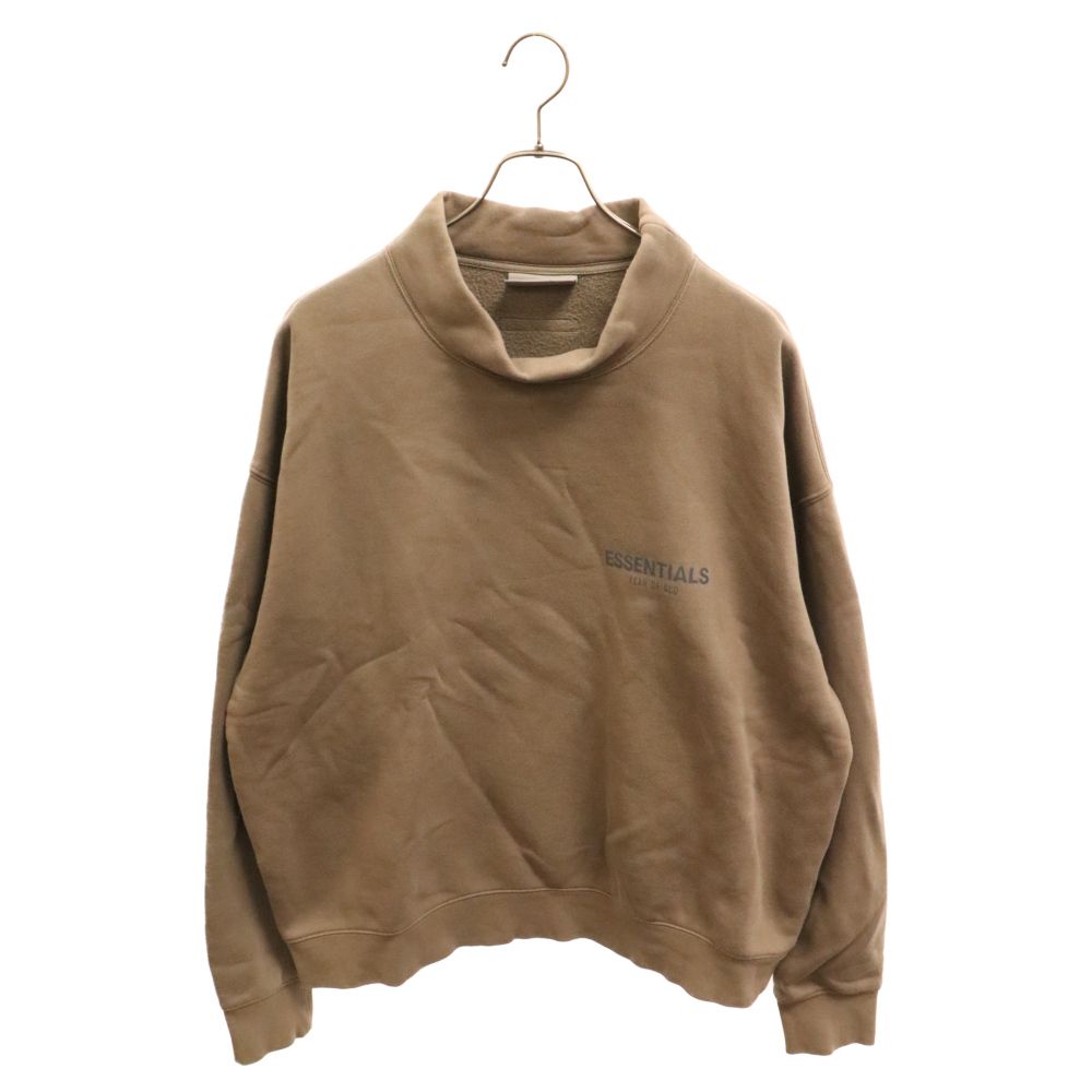 FOG Essentials (エフオージー エッセンシャルズ) フロントロゴ モックネックスウェットトレーナー ベージュ