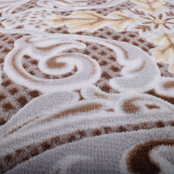 モダンオーナメント 廊下敷きマット 抗菌防臭 吸水速乾 65×540cm アイボリー