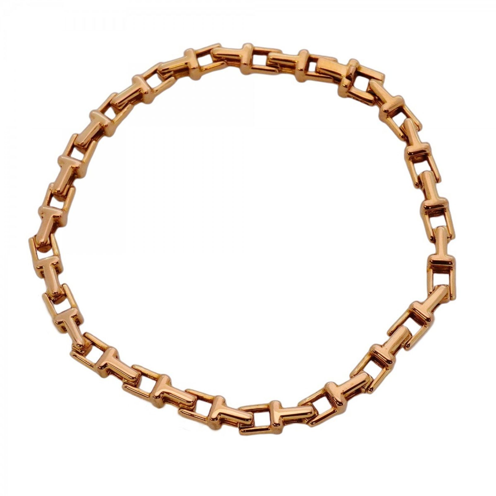 ティファニー Tiffany ティファニー ブレスレット Tナロー チェーン 18KPG ピンクゴールドレディース