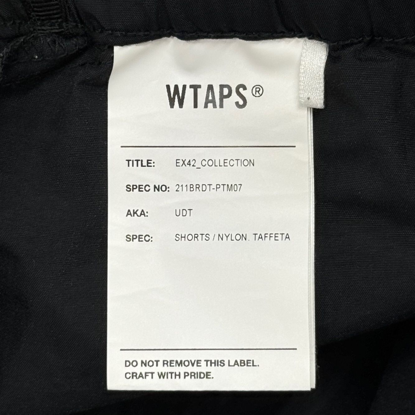 WTAPS 21SS UDT SHORTS / NYLON. TAFFETA ナイロン イージーショーツ ハーフパンツ ダブルタップス  211BRDT-PTM07 ブラック 02 73330A3 - メルカリ