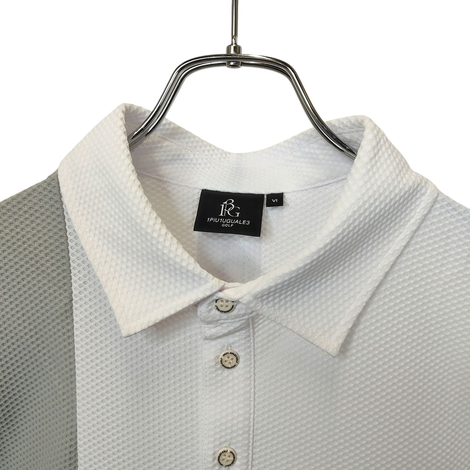 1PIU1UGUALE3 GOLF ウノピュウノ ゴルフ 113 GOLF SS POLO STRIPE 