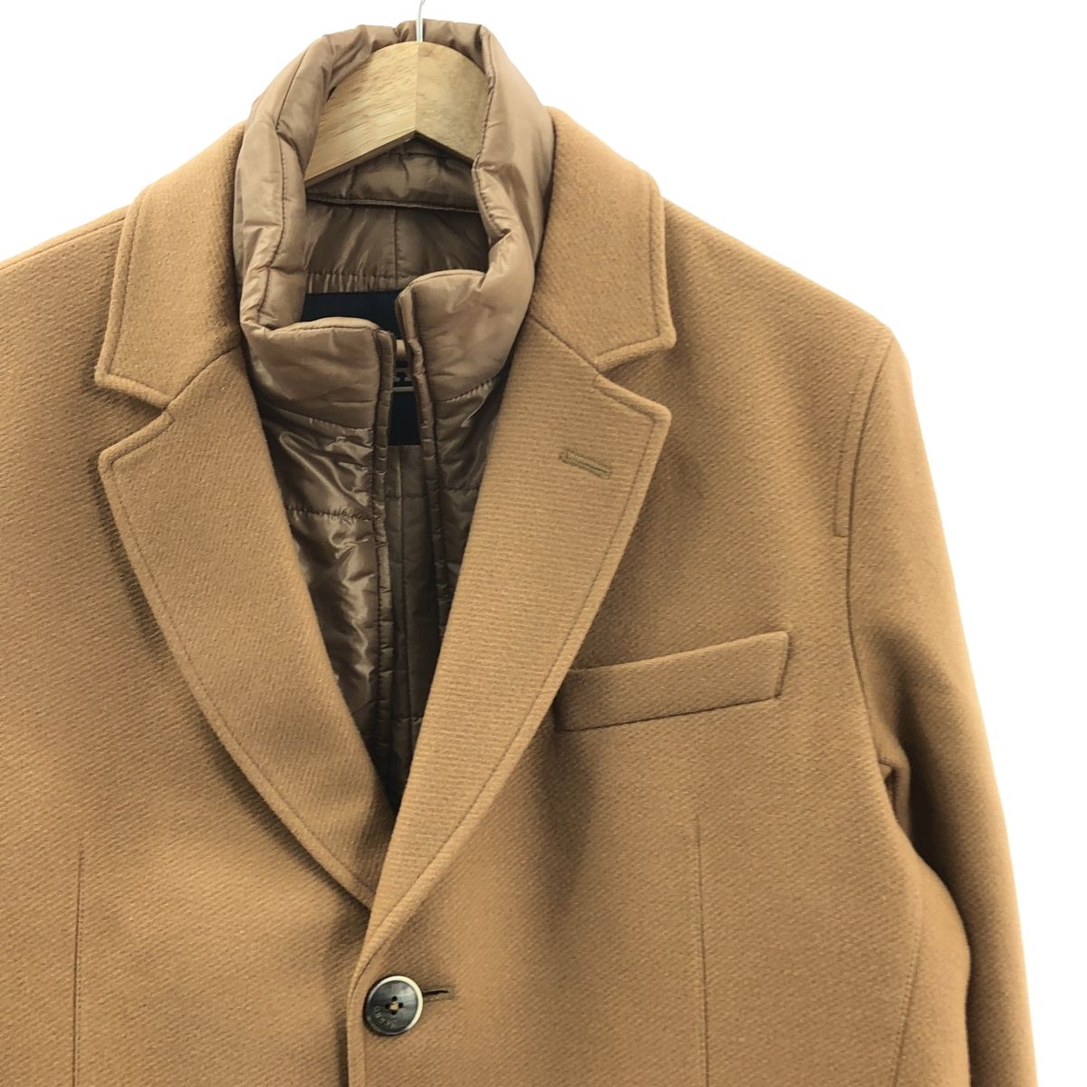 HERNO ヘルノ チェスターコート 48 HERNO 中綿ライナー付 アウトレット】HERNO ヘルノ ライナー付き コート/HERNO COAT