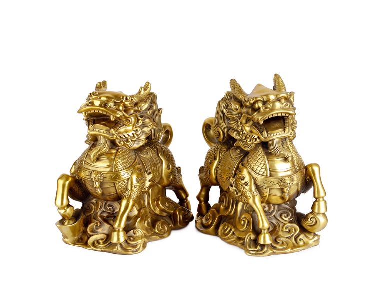 黄铜麒麟置物一対 火麒麟 リビング銅麒麟置物 WWW_IBETON_RU