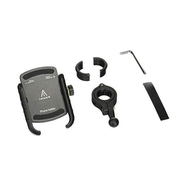  リード工業(LEAD) バイク用 スマホホルダー iMMER アイマーシリーズ スマホホルダー ブラック 幅60-90mm KS-257A ホルダー