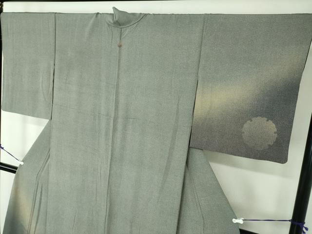 平和屋着物●伝統工芸士　廣瀬雄望　江戸小紋　訪問着　雪輪重ね　各通し　黒地　正絹　逸品　DAAY1079ps 平和屋着物○伝統工芸士 廣瀬雄望 江戸小紋 訪問着 雪輪重ね 各通し