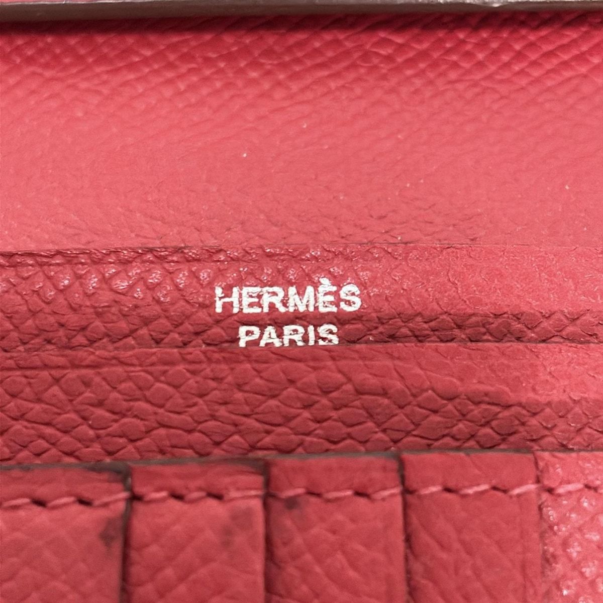 HERMES(エルメス) 2つ折り財布 ベアンコンパクト ルージュカザック  