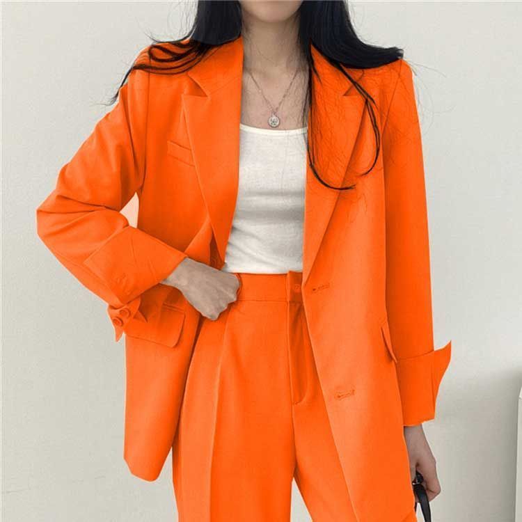 パンツスーツ ストレートパンツ レディース 上下セット