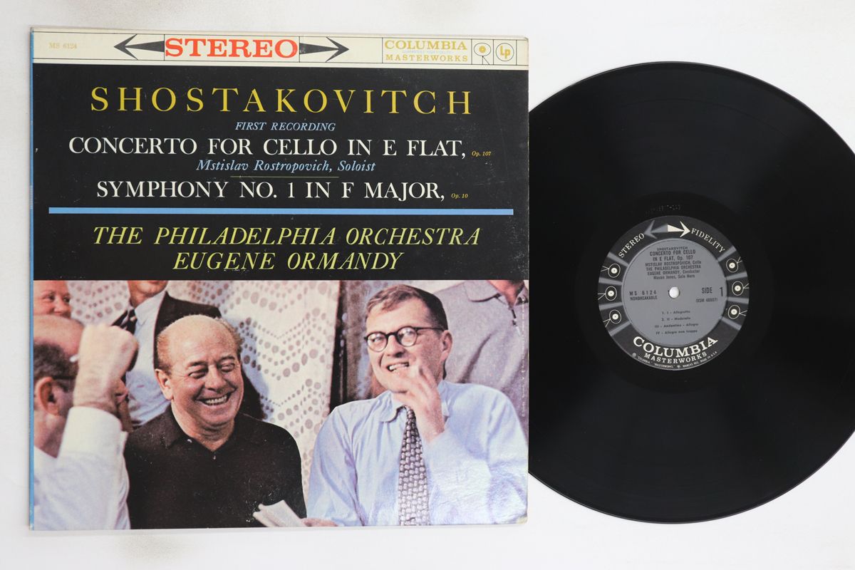 米LP ムスティスラフ・ロストロポーヴ ショスタコーヴィッチ チェロ協奏曲 変ホ長調 作品107  MS6124 COLUMBIA MASTERWORKS /00260 米LP ムスティスラフ・ロストロポーヴ ショスタコーヴィッチ