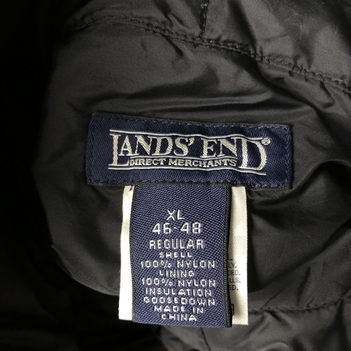 Lands' End ネイビー ダウンベスト Sサイズ 古着屋HARU Lands´ End ネイビー ダウンベスト Sサイズ 古着屋HARU メンズ