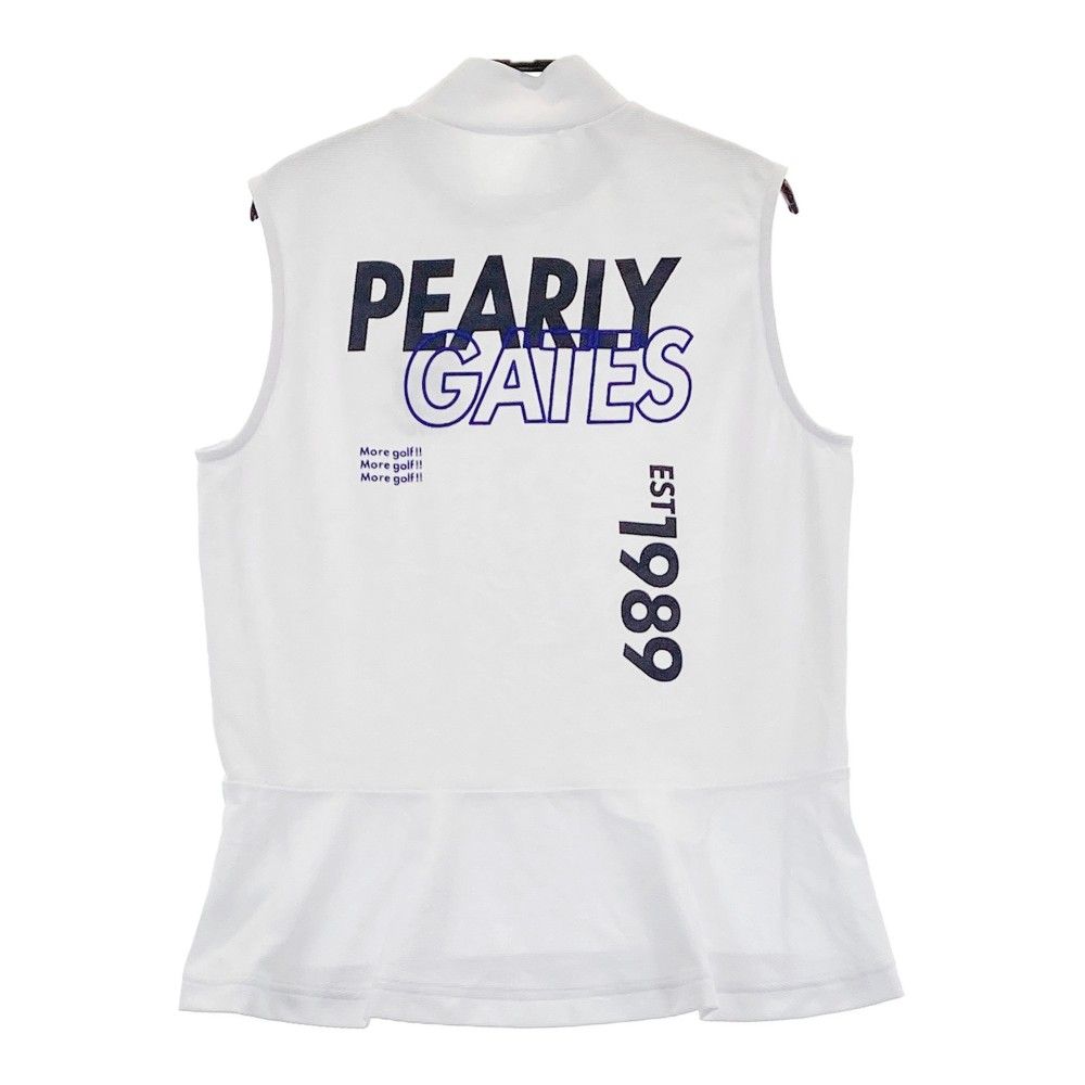 パーリーゲイツノースリーブ PGG モックハイネックシャツサイズ1ホワイト サイズ：1 PEARLY GATES パーリーゲイツ ハイネック