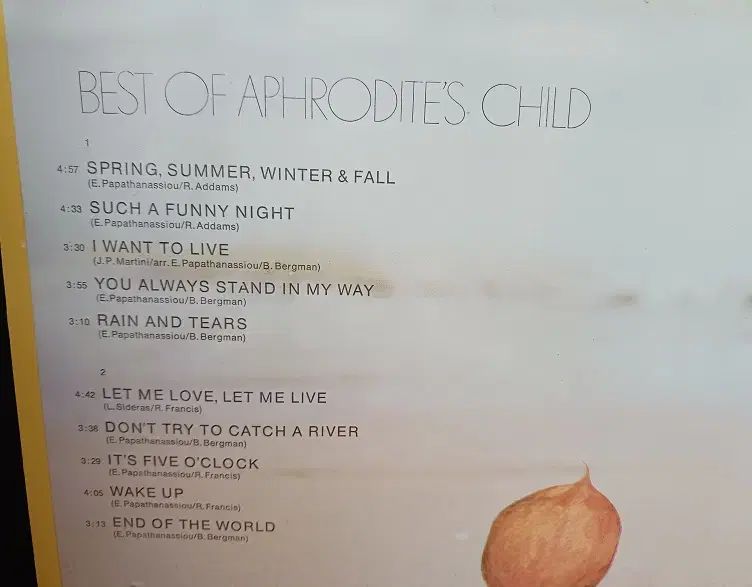 名高い Aphrodite s Child Spring Summer Winter