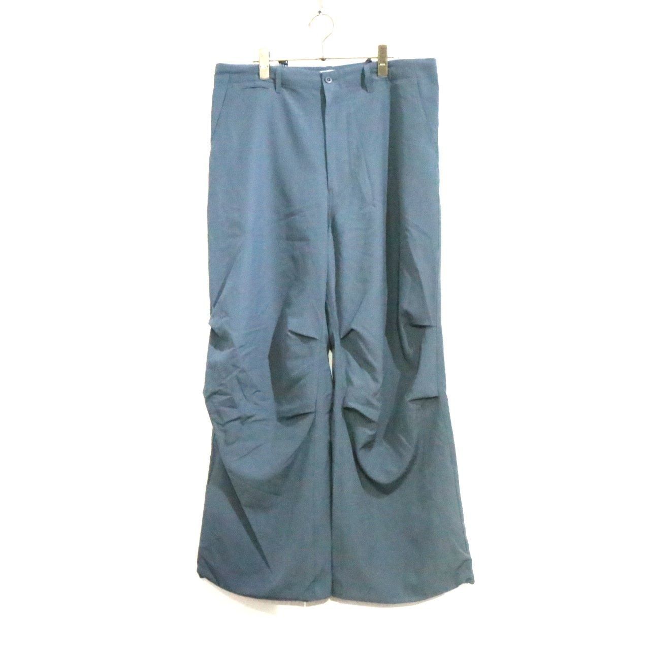 【中古A】Graphpaper グラフペーパー 2 L メンズ ワイドパンツ グレー ウール 23AW Dry Wool Tropical Military Over Pants GM232-40085 中古A 古着
