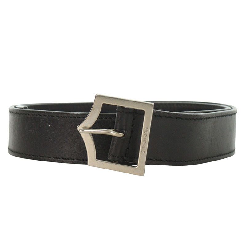 Dior Homme ディオールオム ベルト レザー ブラック 90 ディオールオム レザーベルト メンズ 90 - メルカリ