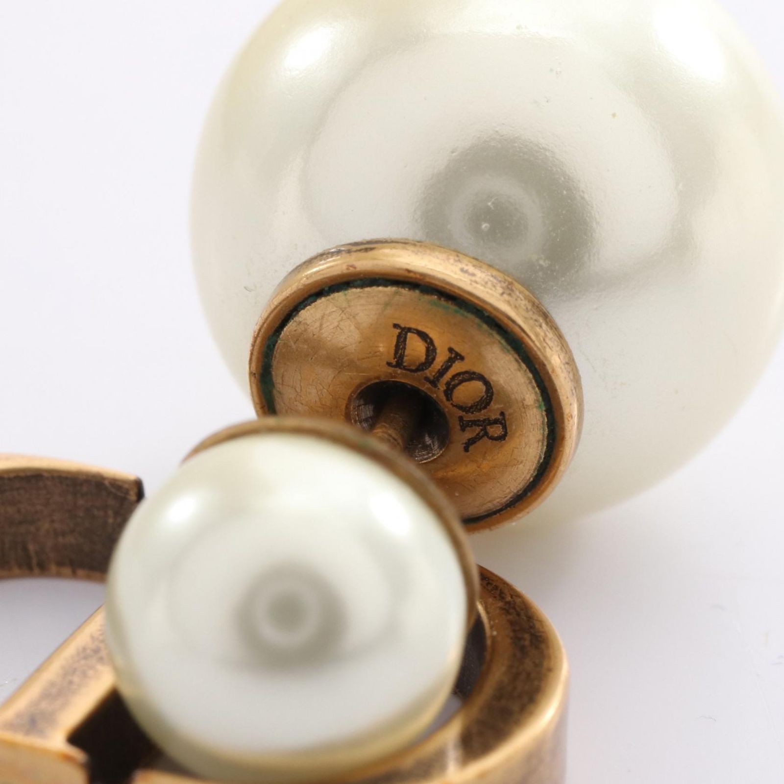 ディオール Dior ピアス CDロゴ GP ゴールドメッキ パールピアス レディース Used A FORTGASGNV_COM_BR