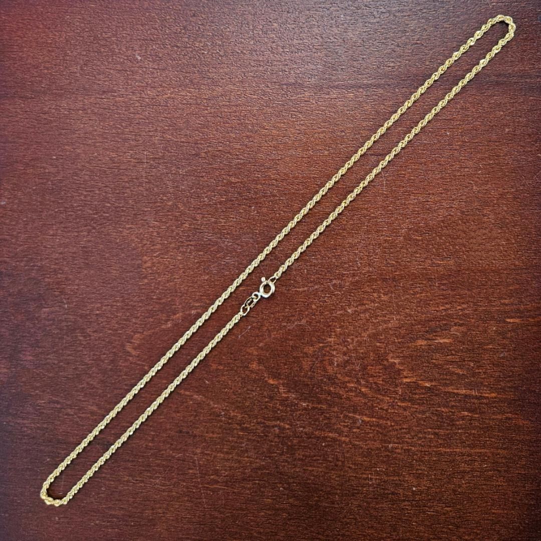 2.2mm 45cm K18 YG ロープチェーン ネックレス 18金 - メルカリ