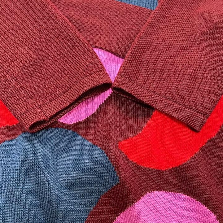 ダイアンフォンファステンバーグ ワンピース Sサイズ ウール マルチ  