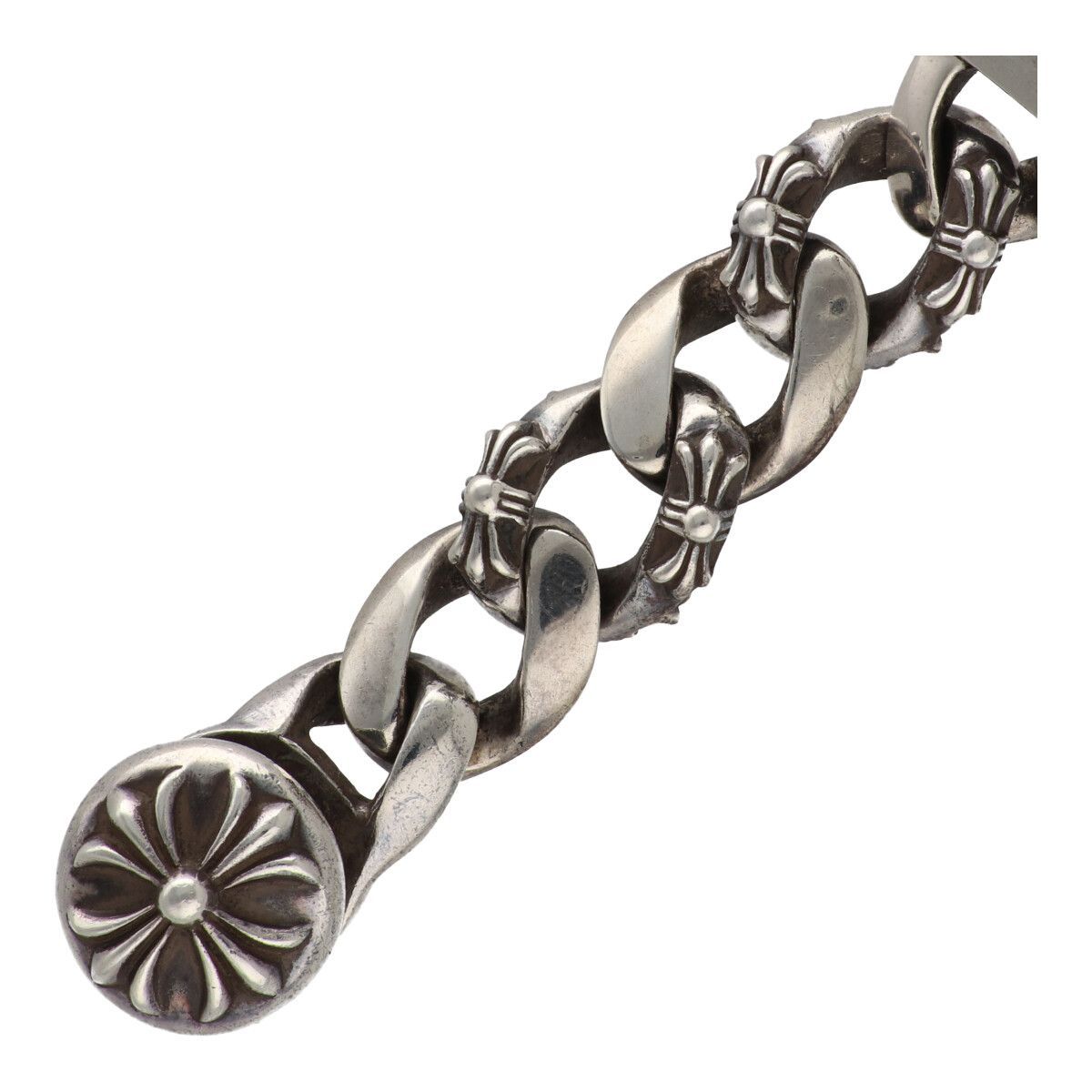 美品 クロムハーツ シルバーリンクブレス 中古】 CHROME HEARTS クロムハーツ ダガーIDクリップ