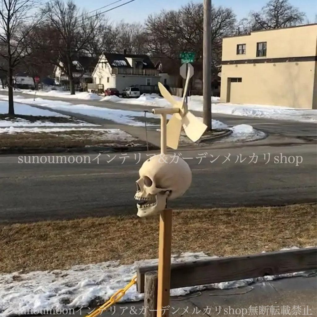 ガイコツ ガーデンオブジェ