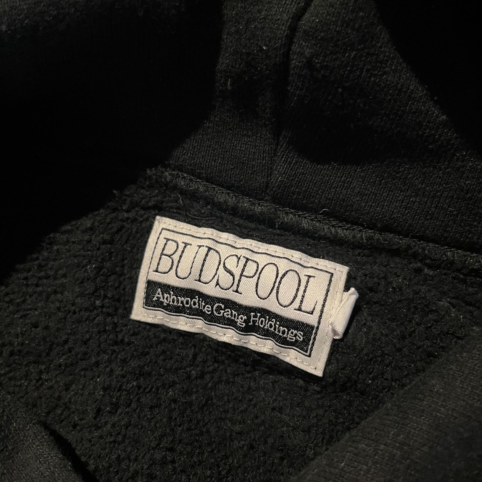 BUDSPOOL/バッズプール、アフロディーテギャング、ロゴ刺繍、ブラック、L BUDSPOOL/バッズプール、アフロディーテギャング、ロゴ刺繍