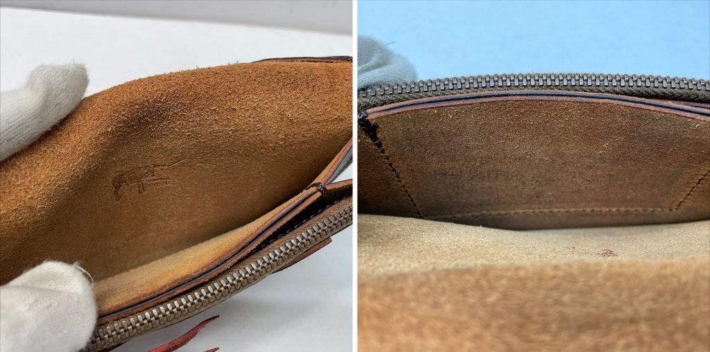 美品/希少】LARRYSMITH （ラリースミス）トラッカーウォレット 茶色