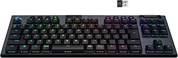 【中古】【非常に良い】Logicool G ロジクール G ゲーミングキーボード テンキーレス ワイヤレス G913 TKL 薄型 GLスイッチ クリッキー 日本語配列 LIGHTSPEED 無線 Blu