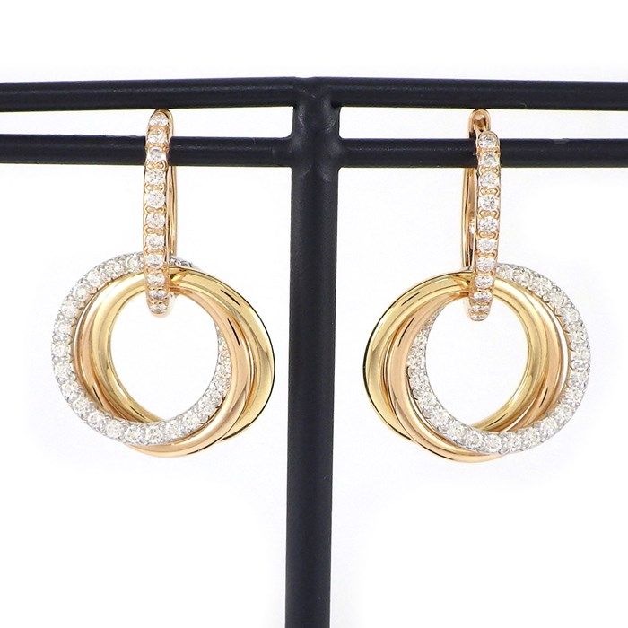 カルティエ Cartier ピアス トリニティ B8301465 スリーカラー