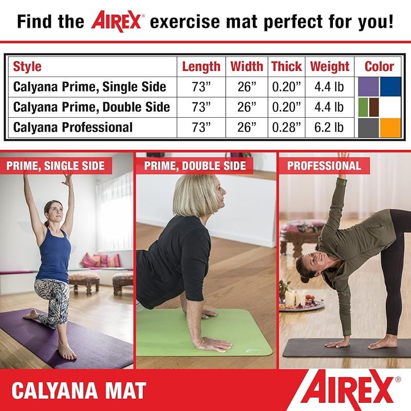 【宅配送料無料】 AIREX エアレックス ヨガマット ヨガ カリアナ プロ メロン色 厚み6.8ｍｍ Yoga Calyana Pro Melon 0
