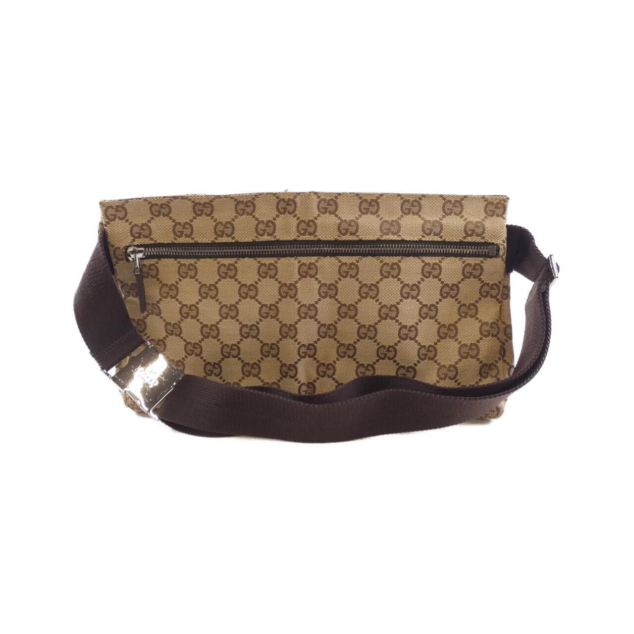 グッチ 28566 ウエストバッグ GUCCI グッチ 28566 キャンバス レザー  