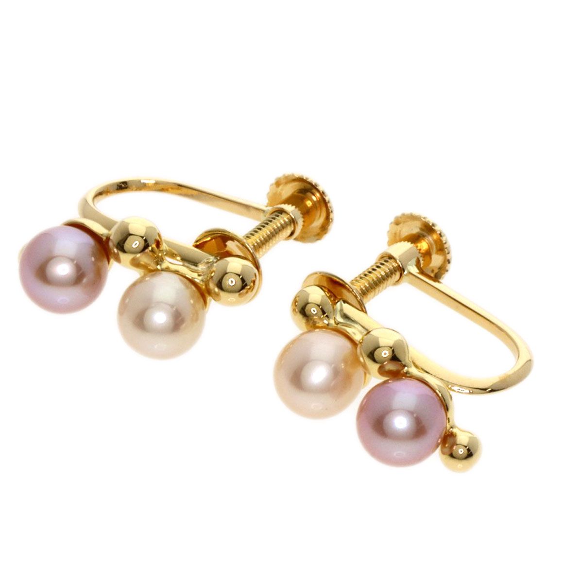 MIKIMOTO ミキモト パール 真珠 イヤリング K18YG レディース [中古 