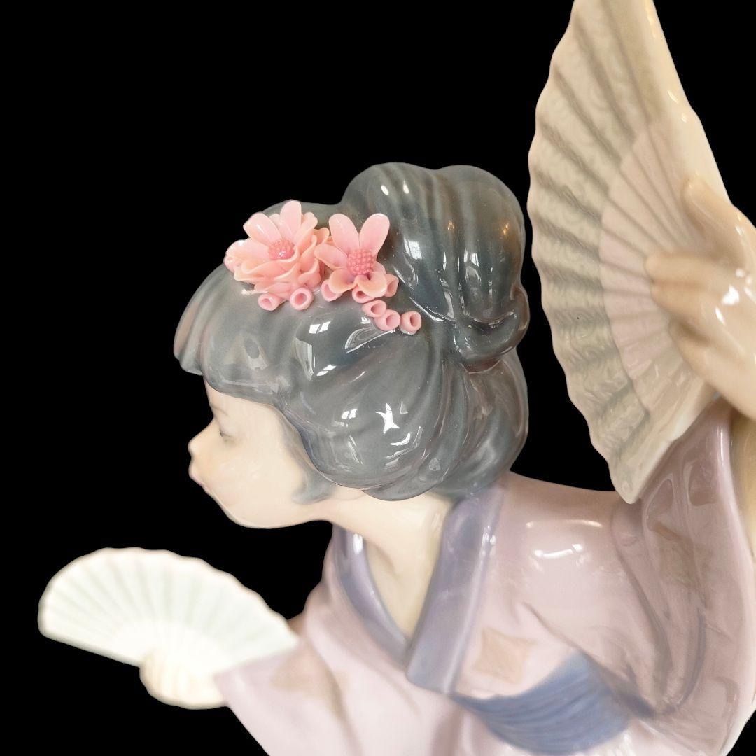 リヤドロ LLADRO 踊り子 着物 扇子 和装 舞い 陶器 芸者 人形 美