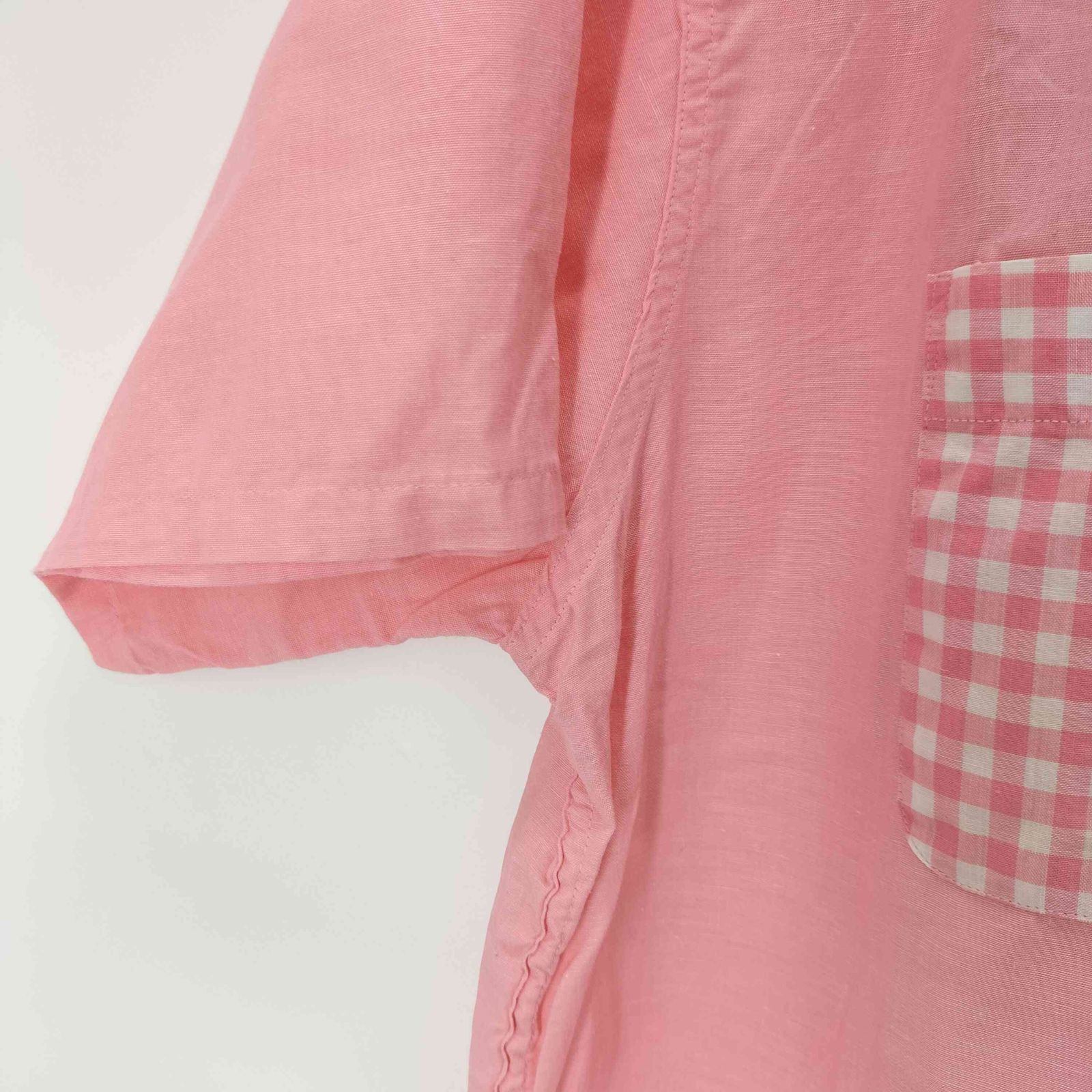 ユーズドフルギ USED古着 50-60S S/S チェックデザインオープンカラー