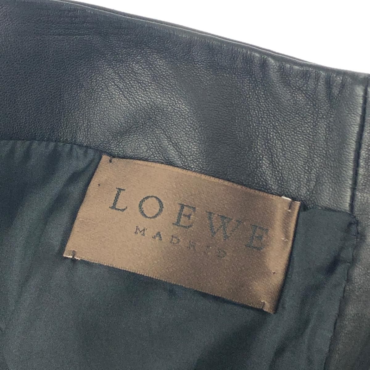 LOEWE ロエベ ヴィンテージ ナッパレザー レザーパンツ サイズ:42
