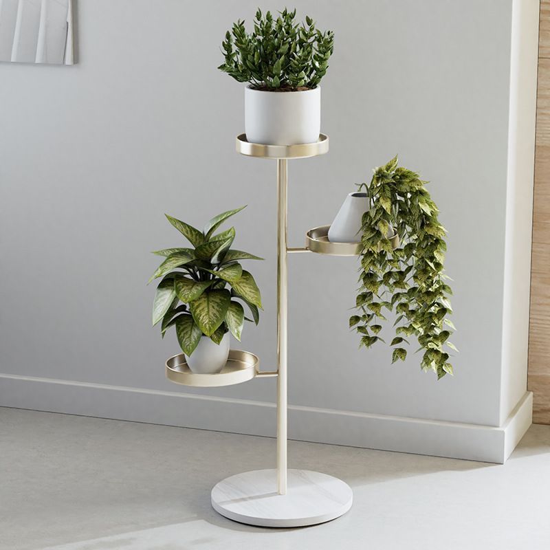 北欧風 ラグジュアリー3段フラワースタンド おしゃれ かわいい 花台 インテリア 観葉植物 フラワーラック ゴールド ホワイト ブラック