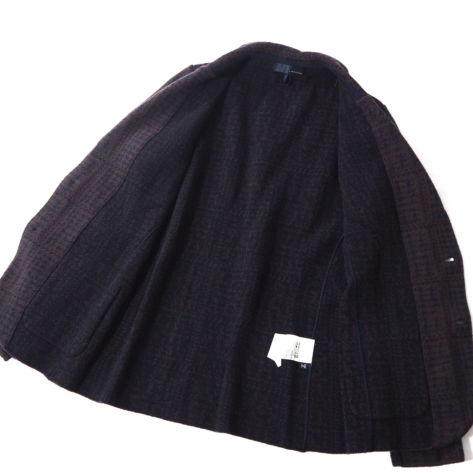 美品 ラルディーニ ブートニエール付 ニットジャケット 美品 ラルディーニ LARDINI イタリア製 ブートニエール付 ウール