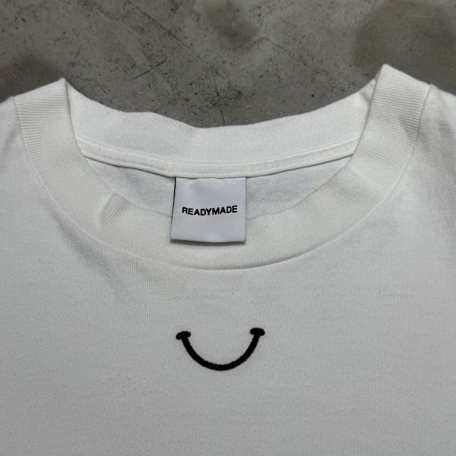 READYMADEレディメイド SMILE スマイル 半袖Tシャツ READYMADE(レディメイド) SS T-SHIRT SMILE半袖TシャツRE-CO-WH