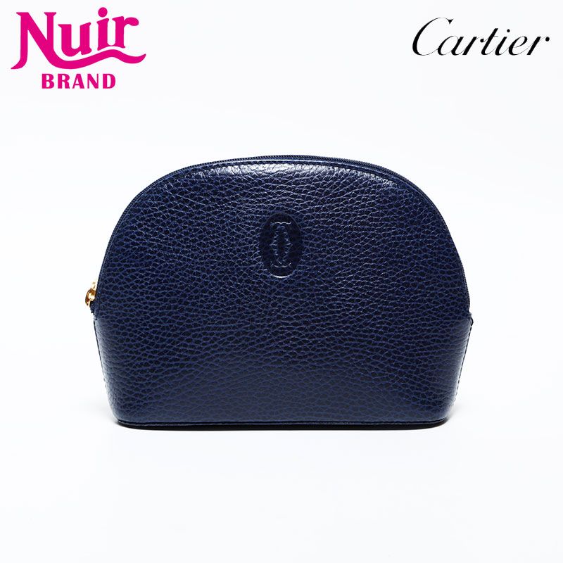 カルティエ CARTIER レザー マストドゥ ポーチ