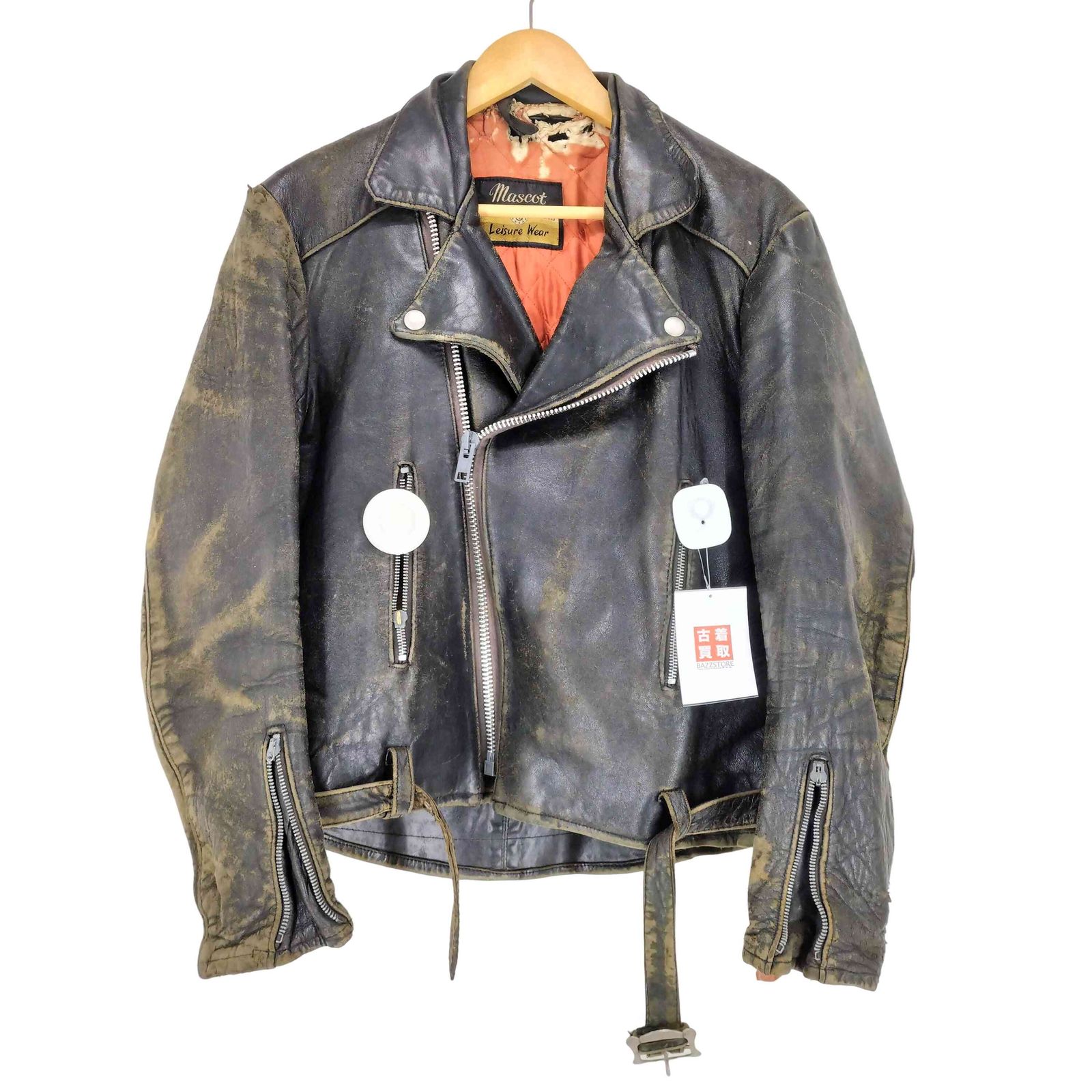 イタリア製 】Emmauela レザージャケット 革ジャン カウハイド