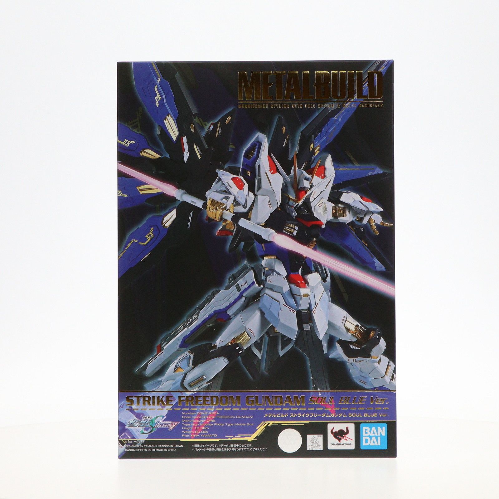 BANDAI - L BUILD ストライクフリーダムガンダム SOUL BLUE Ver. 機動戦士ガンダムSEED DESTINY(シード デスティニー) 完成品 可動フィギュア TAMASHII NATION2018会場&amp;魂ウェブ商店限定 バンダイスピリッツ BANDAI - METAL BUILD ストライクフリーダムガンダム SOUL BLUE