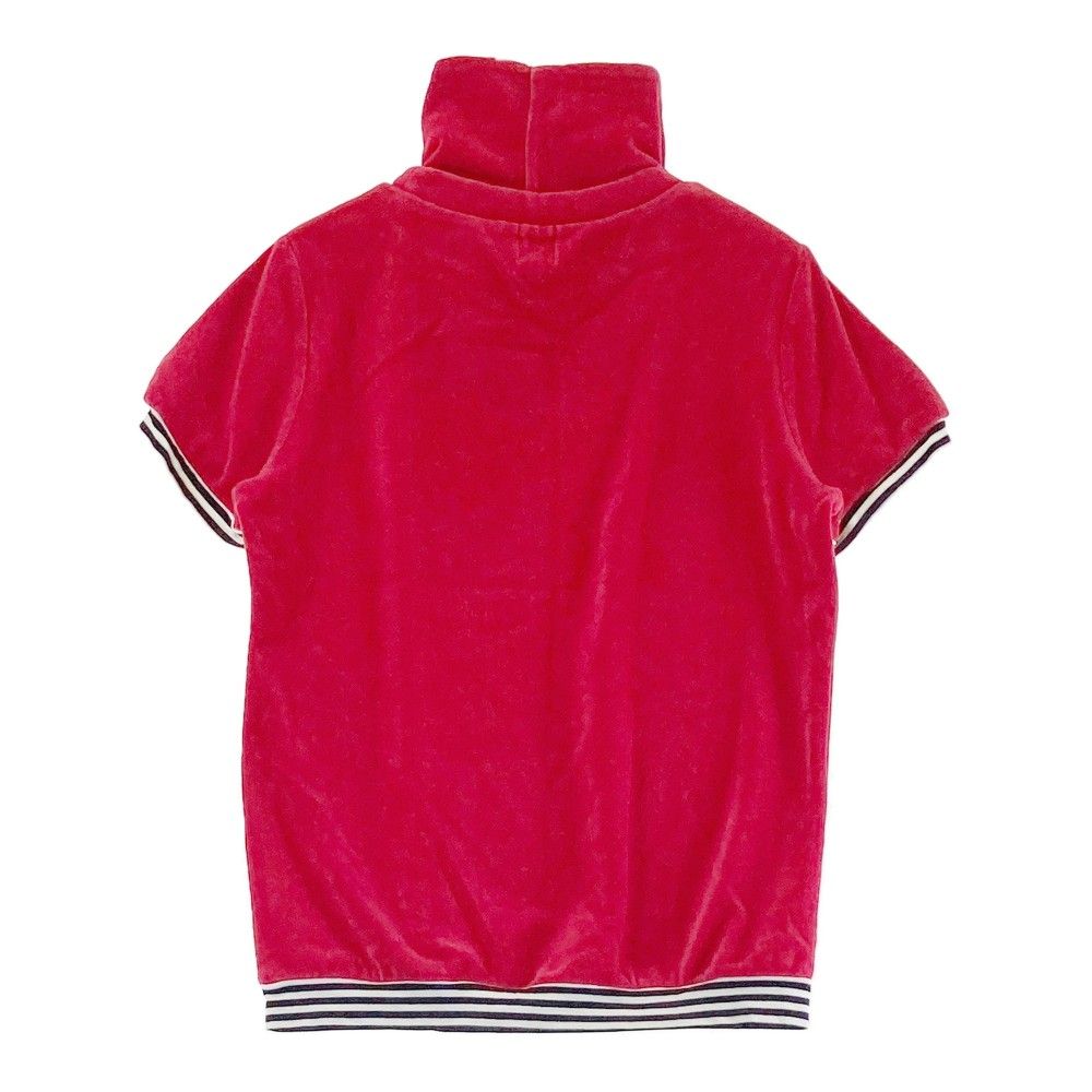 サイズ：36 ARCHIVIO アルチビオ  ベロア ネック付 半袖Tシャツ  レッド系 [240101432229] ゴルフウェア レディース ストスト サイズ：36 ARCHIVIO アルチビオ ベロア ネック付 半袖Tシャツ