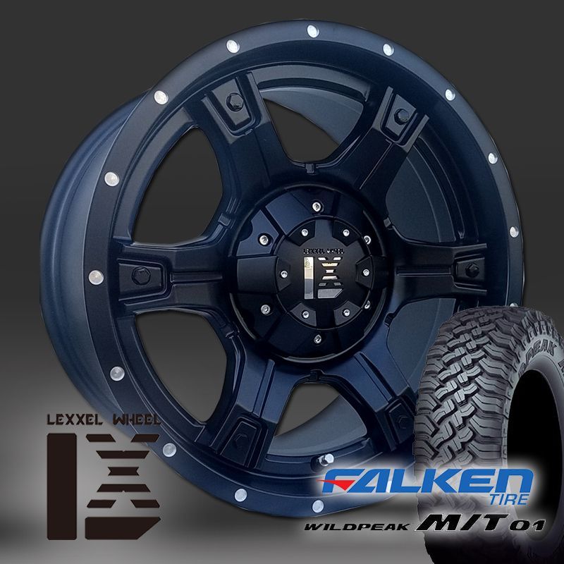 ファルケン WILDPEAK M/T01 265/70R17 タイヤホイール 新品4本セット 17インチ OutLaw プラド ハイラックス サーフ  FJ サバーバン タホ Ｈ3 - メルカリ