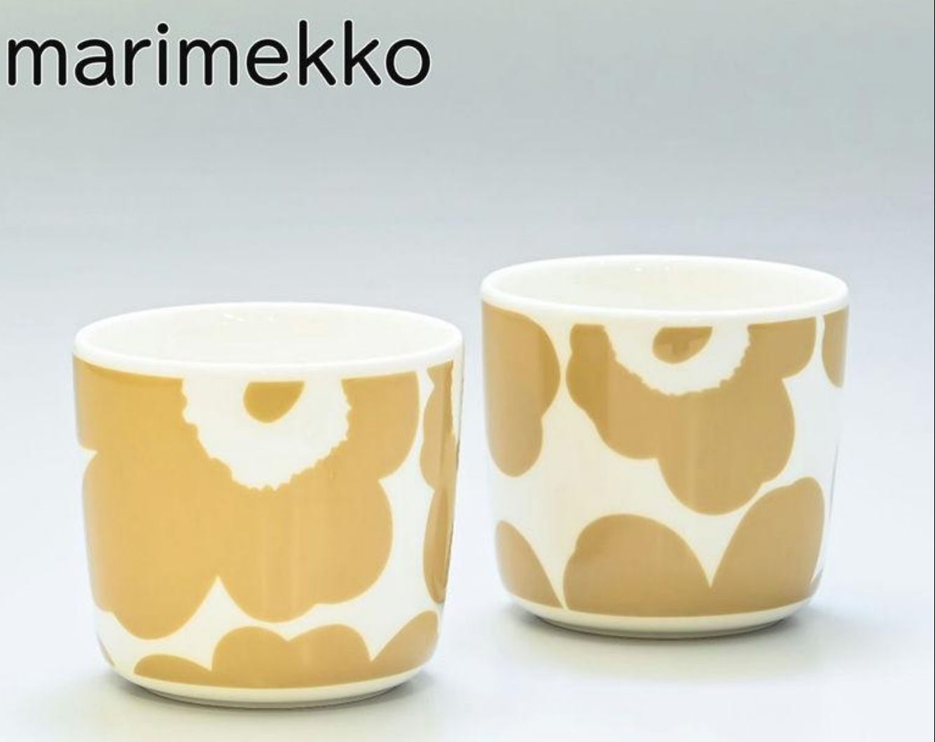 マリメッコ ウニッコ 70397-180 ラテマグ 2個セット ホワイト/ベージュ 箱入 MARIMEKKO 6411254575574 - メルカリ